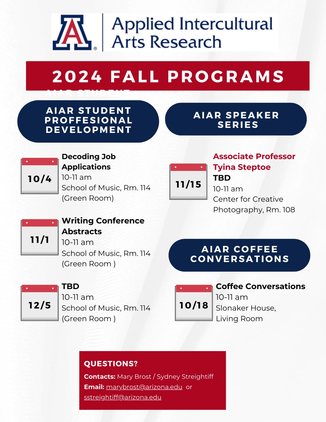 2024 AIAR Fall Program