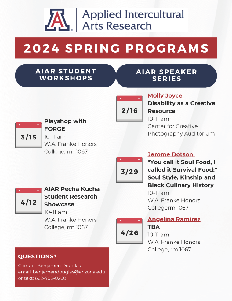 AIAR Spring 24 Colloqiuim Schedule